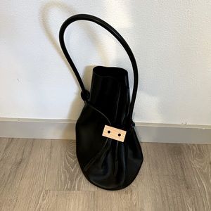 Building block leather bag